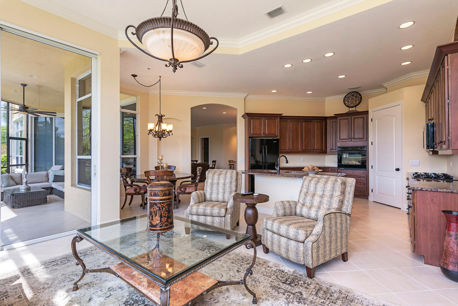 Mediterra 15500 Monterosso Large 016 18 Family Room Open Kitchen